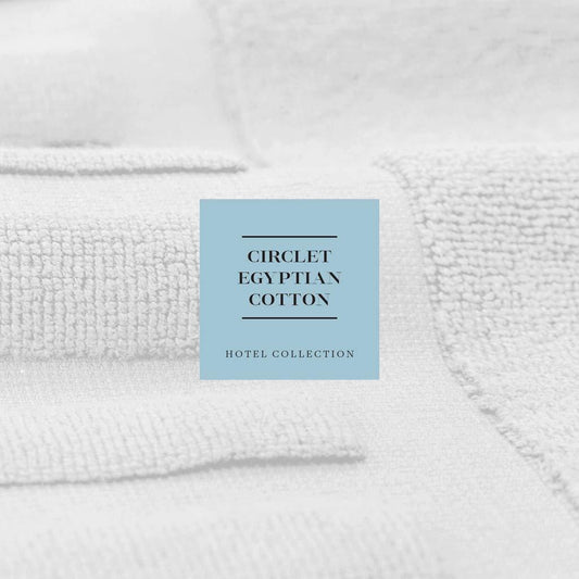 Luxury Bath Mat Floor Towel Set Absorbent Cotton Hotel Spa Shower Bathtub Mats [Not a Bathroom Rug] 22x34 inch 2 Pack | Gray and White